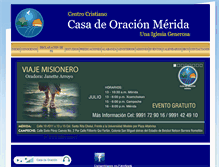 Tablet Screenshot of casadeoracionmerida.com